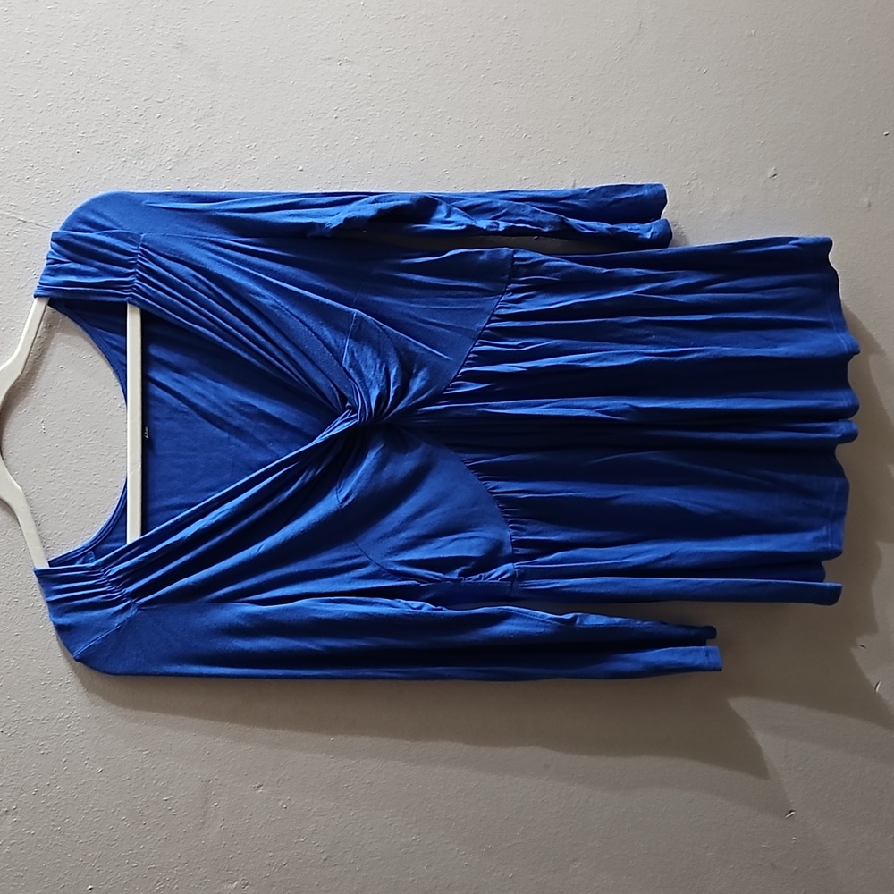 Blue long sleeve 2XL women's shirt